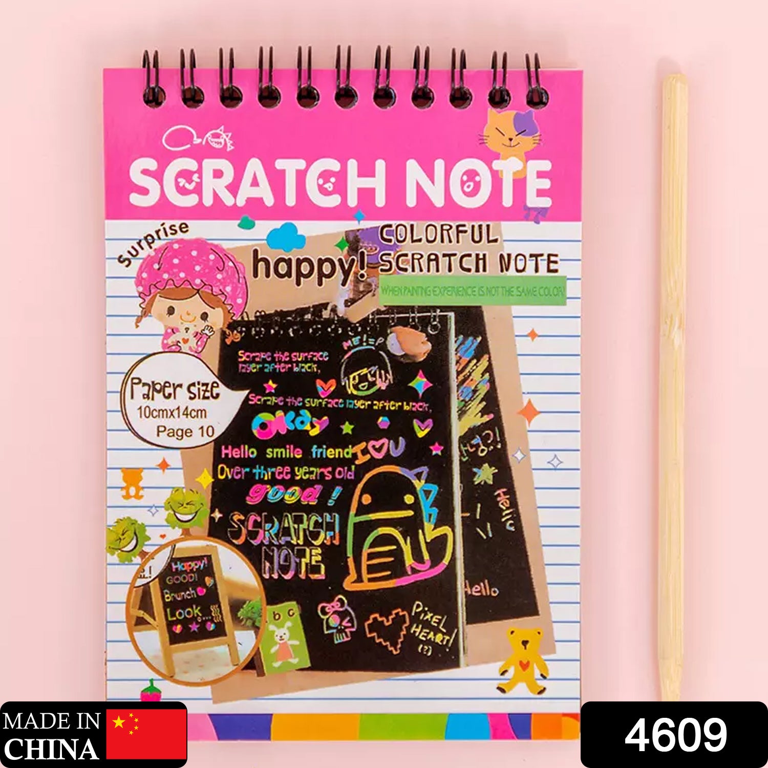 4609 Crafts Rainbow Art Scratch Paper Book Sheets 10 Page  ( Pack Of 1 ) 4609 Crafts Rainbow Art Scratch Paper Book Sheets 10 Page  ( Pack Of 1 )